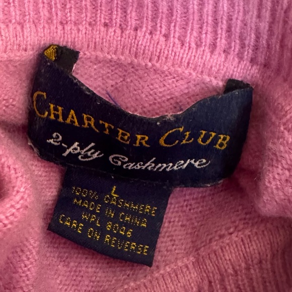 Charter Club Vintage Cashmere Turtleneck Sweater Pullover Top Soft Minimalist L - Picture 8 of 13